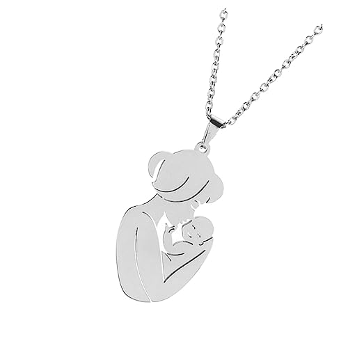 iplusmile Halskette Mutter und Anhänger Modisch für Damen Clavicle Schmuck zum Muttertag Party Schmuck von iplusmile