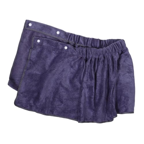 iplusmile Badehandtuchwickel Für Herren Wasserabsorbierendes Fleece-material Duschwickel Mit Druckknopfverschluss Für Bad Sauna Spa Und Fitnessstudio Kurz Tragbar von iplusmile
