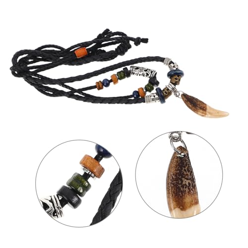 iplusmile Herren Choker Halskette mit Perlen und Haifischzahn Anhänger Handgefertigtes Geflochtenes Schmuckstück Langlebig und Modisch für Surfer und Strandliebhaber iplusmile Herren Choker Halskette mit Perlen und Haifischzahn Anhänger Handgefertigtes Geflochtenes Schmuckstück Langlebig und Modisch für Surfer und Strandliebhaber von iplusmile