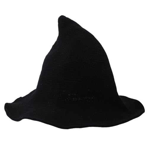 iplusmile Hexenhut für Halloween Bequemer Kreativer Hexenhut für Kostümpartys Cosplay Hochwertigem Dickem Material Passend für Kopfgrößen von iplusmile