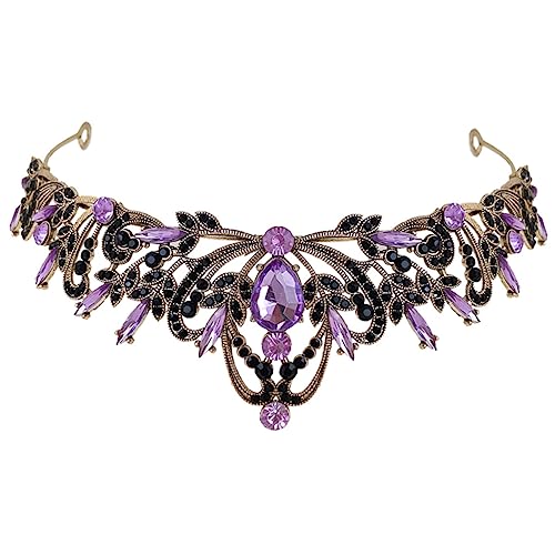 iplusmile Hochzeits Tiara mit Funkelnden Strasssteinen Verstellbares Leichtes Diadem Brautkrone für Damen Geeignet für Hochzeit Geburtstag Ball und Festliche Anlässe von iplusmile