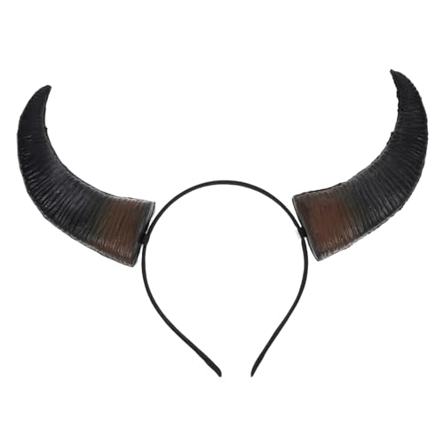 iplusmile Teufelshörner Stirnband Halloween Kopfbedeckung Horn Haarreifen Cosplay Party Accessoire Für Frauen Mädchen Maskerade Festival Zubehör von iplusmile