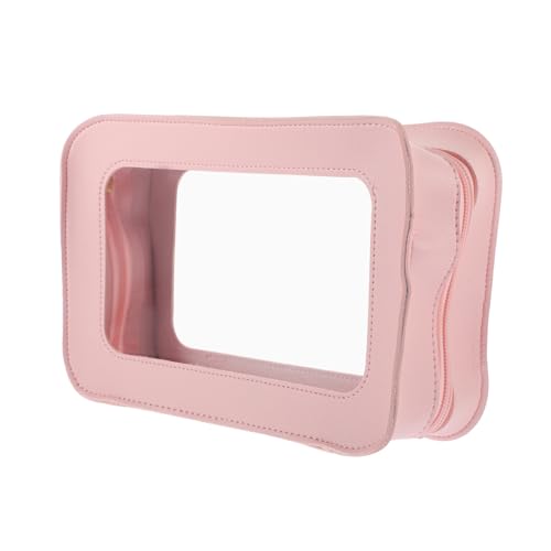 iplusmile Kleine Kosmetiktasche Damen Reißverschluss Tragbar Makeup Organizer für Reise und Alltag Wiederverwendbare PVC Schminktasche Vielseitig für Kosmetik und Accessoires von iplusmile
