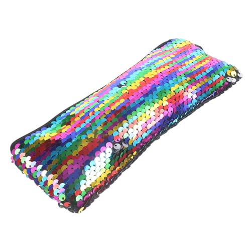 iplusmile Kleine Pailletten Kosmetiktasche mit Reißverschluss Multifunktionale Handtasche für Make Up Elektronik und Reise Bunte Aufbewahrungstasche für Damen Handlich und Stilvoll von iplusmile