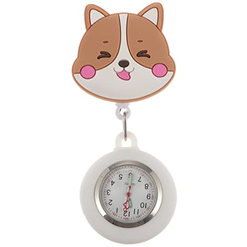 iplusmile Taschenuhr Cartoon Einziehbar Armbanduhr Analogue Quarzuhr Ansteckuhr Krankenschwesternuhr Pflege FOB- Uhr für Doktor Pfleger Abschluss Geschenk von iplusmile