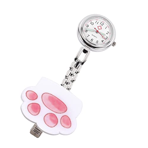 iplusmile 1stück Katzenpfoten Uhr Elektronische Taschenuhr Für Und Kunststoff Tragbares Design Geschenkidee Für Pflegekräfte von iplusmile