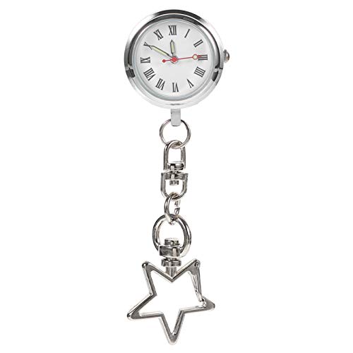 iplusmile Taschenuhr Stern Armbanduhr Quarzuhr Ansteckuhr Krankenschwesternuhr Pflege FOB- Uhr Schlüsselbund Uhr für Doktor Pfleger Abschluss von iplusmile