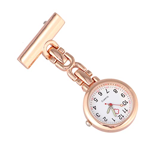 Uhr Schwesternuhr Taschenuhr Krankenschwesteruhr Ansteckuhr Brosche Digital Quarzwerk Pflegeuhr Quarzuhr Fob Uhr Armbanduhr Geschenke für Arzt Damen Student von iplusmile