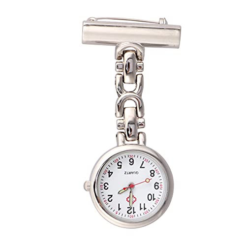 Uhr Schwesternuhr Taschenuhr Krankenschwesteruhr Ansteckuhr Brosche Digital Quarzwerk Pflegeuhr Quarzuhr Fob Uhr Armbanduhr Geschenke für Arzt Damen Student von iplusmile
