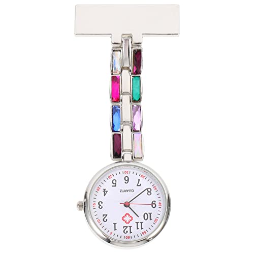 iplusmile Krankenschwester Uhr Taschenuhr Schwesternuhr Ansteckuhr Brosche Quarzuhr Krankenschwesteruhr Analoges Quarzwerk Pflegeuhr Armbanduhr Fob Uhr Geschenk für Arzt Damen Herren Mädchen Student von iplusmile