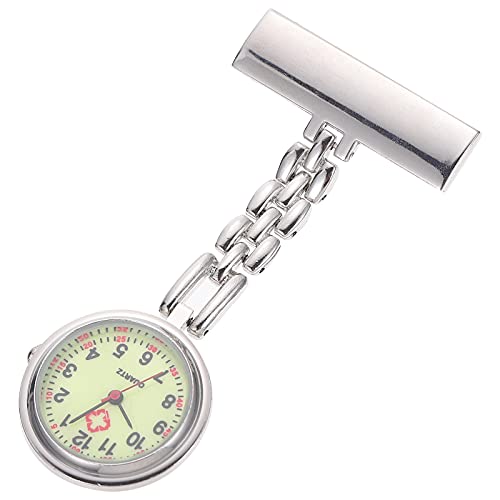 iplusmile Uhr Taschenuhr Schwesternuhr Brosche Quarzuhr Krankenschwesteruhr Ansteckuhr Quarzwerk Pflegeuhr Pflege Pulsuhr für Arzt Damen, 104846TKJD von iplusmile