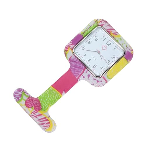 iplusmile Uhren, Schwesternuhr mit Clip Taschenuhr Silikon Bunt Armbanduhr Quarzuhr Ansteckuhr Krankenschwesternuhr Pflege FOB- Uhr für Doktor Pfleger Abschluss von iplusmile