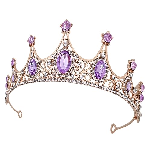 iplusmile Kristallkrone Braut Tiara Hochzeitsdiadem mit Funkelnden Strasssteinen Langlebiges Brautschmuck Stirnband Eleganter Kopfputz für Hochzeit Verlobung Geburtstag und Festliche von iplusmile