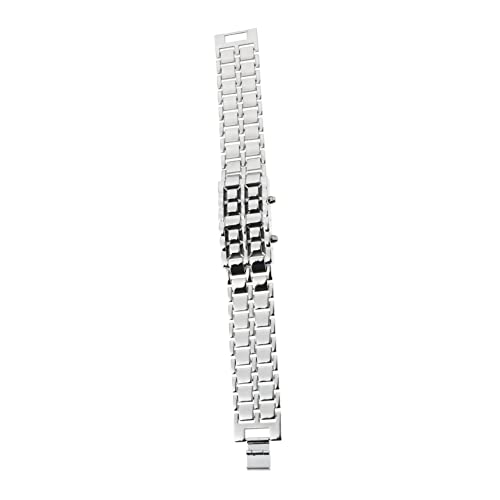 iplusmile LED Herren Armbanduhr Digitale Kettenuhr mit Schickem Retro Design Stilvolle Geschenkidee Komfortable von iplusmile