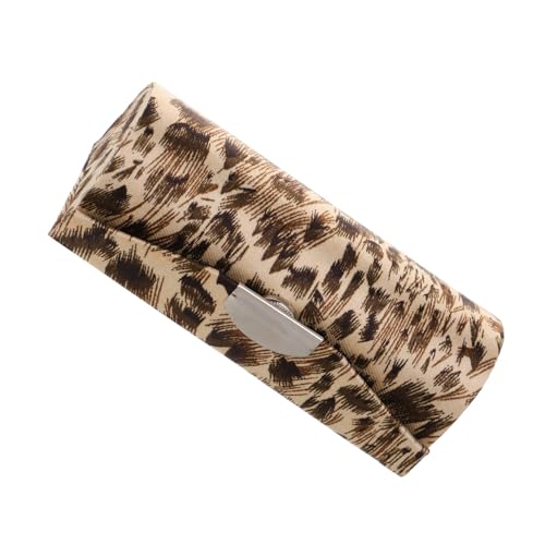 iplusmile Lippenstift Aufbewahrungsbox Mit Spiegel Eleganter Kosmetik Organizer Für Handtasche Leopardendesign Reise Lippenstifthalter Für Frauen Und Mädchen von iplusmile