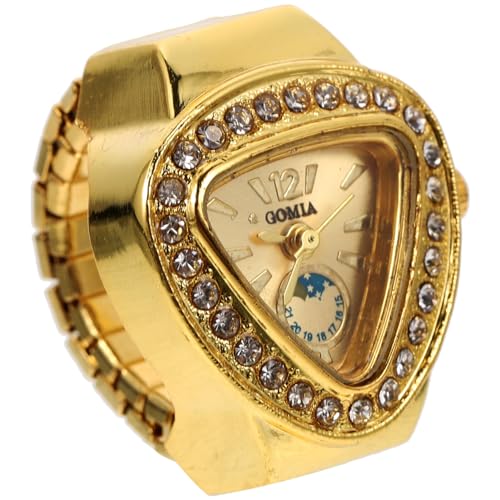 iplusmile Fingeruhr Ringe Für Den Mann Vintage-Uhr Herren-digitaluhr Damenuhren Dekorative Uhr Diamant-Finger-uhrenring Herrenuhr Rostfreier Stahl Fall Krankenschwester Mini von iplusmile