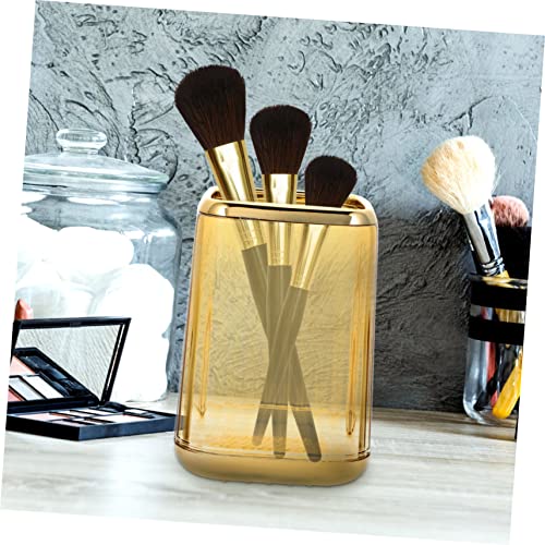 iplusmile Make Up Pinselhalter Transparent Kosmetik Organizer Stilvoller Schreibtisch Stiftehalter Makeup Brush Organizer Mit Großem Öffnungsdesign Für Sauberen Arbeitsplatz von iplusmile