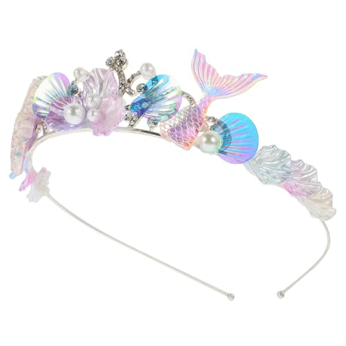 iplusmile Meerjungfrau Haarschmuck Haarband mit Strass Glitzerndes Diadem für Damen und Mädchen Karneval Kostüm Party Accessoire von iplusmile