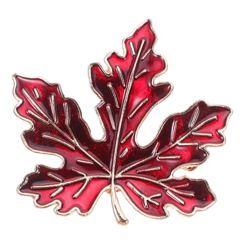 iplusmile Metallbrosche Ahornblatt Design Robuste Anstecknadel aus Legierung Vielseitige Kleidung Dekoration für Jacken Taschen Schals Sicherer Halt Beschädigung Langlebig und Modisch von iplusmile