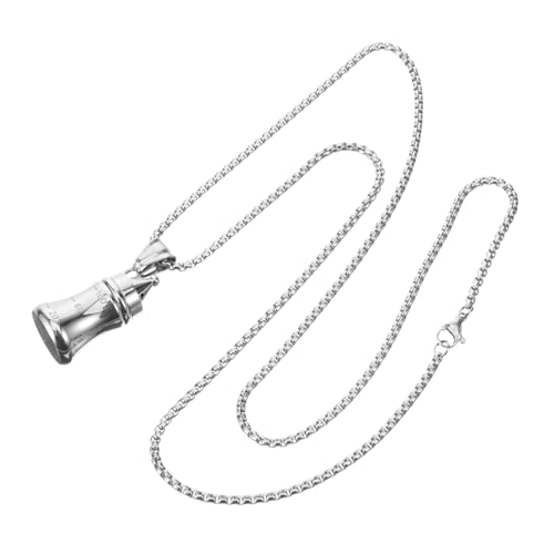 iplusmile Minimalistisches Parfümflaschen Anhänger Halskette Unisex Aromatherapie Schmuck Modischer Pulloverkette Vielseitiges Accessoire für Damen und Herren von iplusmile