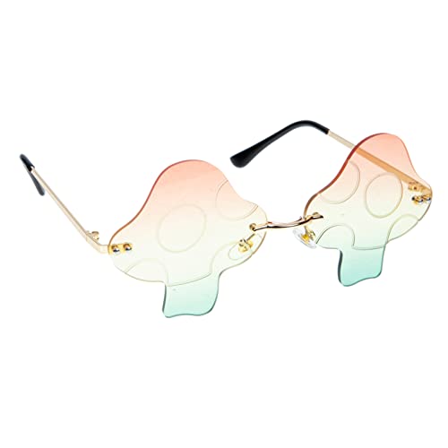 iplusmile Mushroom Form Sonnenbrille Rahmen Leichte Fashion Eyewear aus Unisex Vintage Stil für Partys und Alltag UV Schutz Goldrahmen mit Farbgläsern iplusmile Mushroom Form Sonnenbrille Rahmen Leichte Fashion Eyewear aus Unisex Vintage Stil für Partys und Alltag UV Schutz Goldrahmen mit Farbgläsern von iplusmile