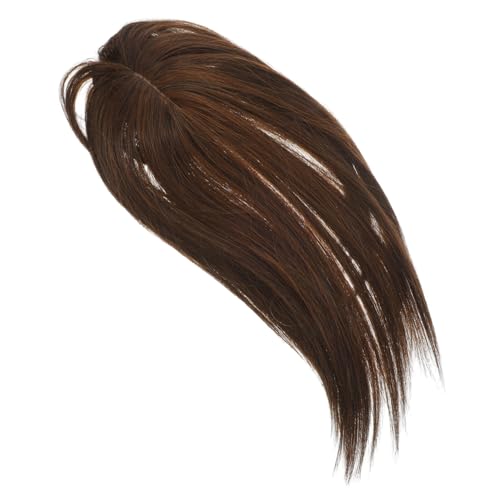 iplusmile Natürliches Haarteil für Frauen Unsichtbarer Haarverdichter mit Verstellbarer Nahtloses Synthetisches Topper Haarstück für Dünner Werdendes Haar Schonende Befestigung Graue Haare von iplusmile