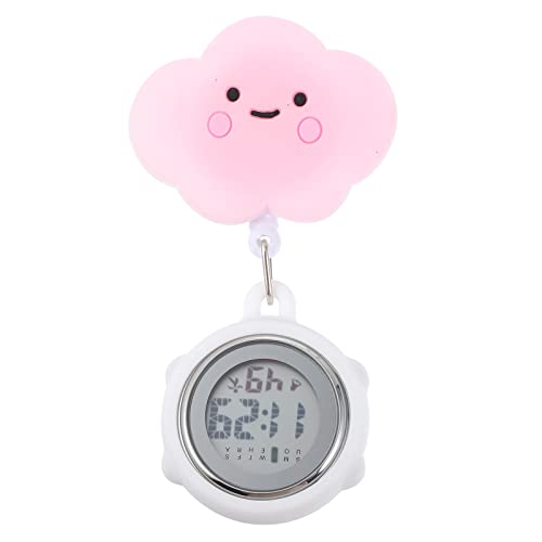 iplusmile Nurses Taschenuhr Einziehbar Digital Armbanduhr Ansteckuhr Brosche Krankenschwesternuhr Pflege FOB- Uhr für Doktor Abschluss Zubehör von iplusmile