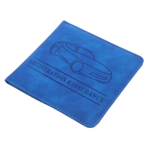 iplusmile Organizer für Autodokumente Ledergeldbörse für Autoversicherung Ausweishalter Kreditkartentasche Universelles Autozubehör von iplusmile