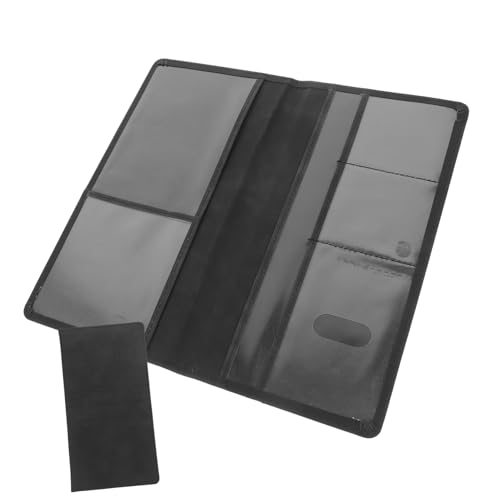 iplusmile PU Fahrzeugschein Etui Multifunktionaler Kartenhalter für Auto Versicherung und Führerschein Leichte Verschleißfeste Schutzhülle mit Komfortablem Griff für Herren Alltag und Büro von iplusmile