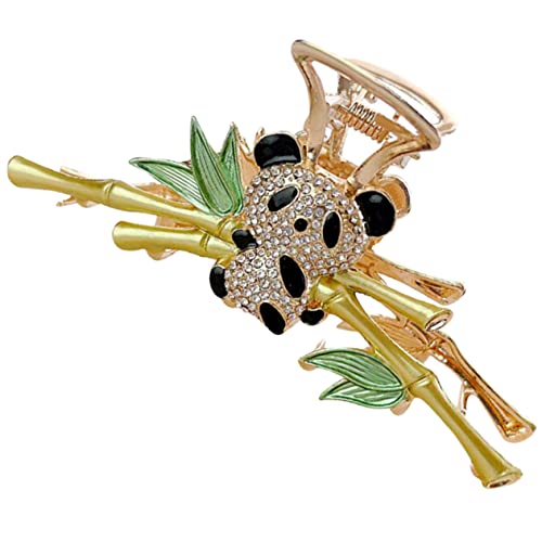 iplusmile Panda Haarklammer mit Strass Schmuck Damen Haarkralle Mittelgroß Eleganter Stil für Dünnes und Dickes Haar Party und Alltag von iplusmile