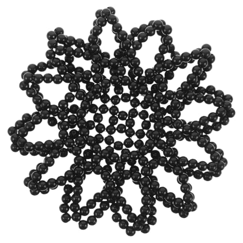 iplusmile Perlen Haarnetz Elastisch Handgehäkelt mit Strass Haarnetz für Damen und Mädchen Bequem Sicher für Verschiedene Haardicken Geeignet von iplusmile