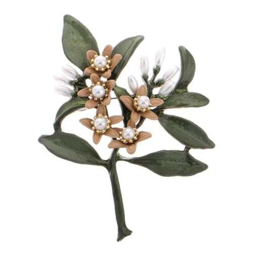 iplusmile Perlenbrosche Blüten Design Anstecknadel für Damen und Herren Vielseitig Tragbar an Pullovern und Anzügen Stilvolles Schmuckaccessoire für Besondere Anlässe von iplusmile