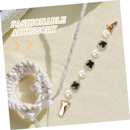 iplusmile Perlenbrosche Cardigan Clip Damen Vintage Anstecknadel für Pullover und Blusen Modisches Jacken Kragen Accessoire Sichere Halterung gegen Verrutschen Vielseitig und Stilvoll von iplusmile