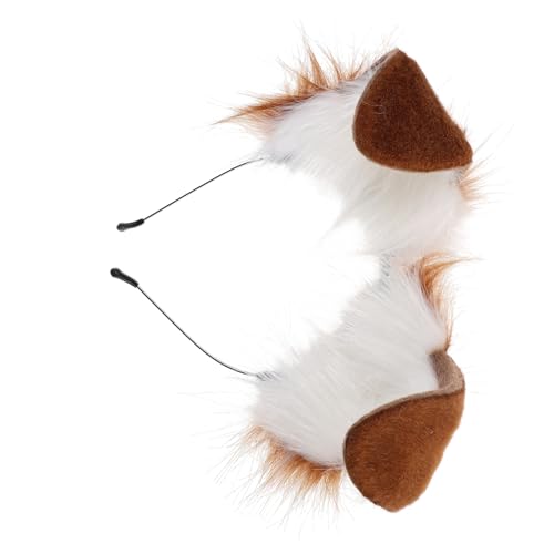 iplusmile Plüsch Hund Ohren Stirnband Cosplay Faltbare Hundeohren Haarreif für Mädchen Leichtes Weiches Tierohren Accessoire für Karneval Party und Fotoshooting von iplusmile