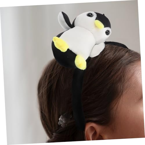 iplusmile Plüsch Pinguin Haarreifen Kuscheliges Stirnband für Erwachsene Rutschfestes Vielseitiges Accessoire für Cosplay Partys Make Up und Alltag Weicher Komfort Kostümzubehör von iplusmile