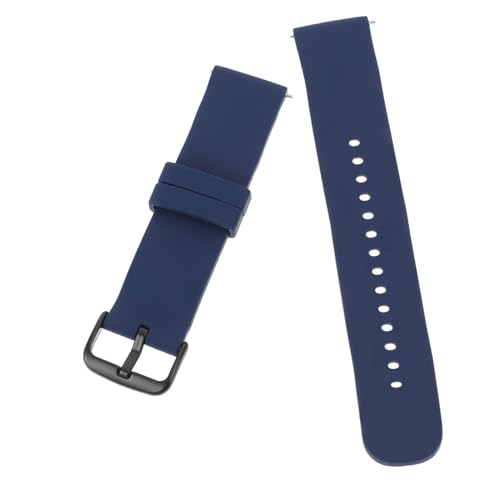 iplusmile Premium Silikon Uhrenarmband Rundes Ende Verstellbares Sport Uhrenband für Watch und Watch Active Leicht Strapazierfähig Farbton Mitternachtsblau von iplusmile