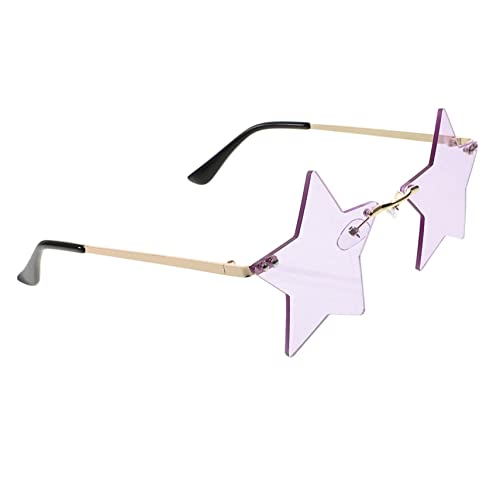 iplusmile Randlose Stern Sonnenbrille Fünfzackiger Rahmenloser Partybrille Unisex Lustige Brille für Karneval Geburtstag Festival Streetstyle iplusmile Randlose Stern Sonnenbrille Fünfzackiger Rahmenloser Partybrille Unisex Lustige Brille für Karneval Geburtstag Festival Streetstyle von iplusmile