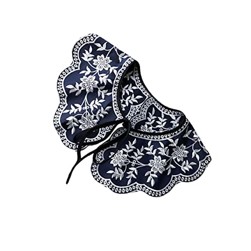 iplusmile Retro Bestickter Fake Collar Damen Kragen Einsatz Atmungsaktiv Modisch mit Schleife Vielseitiger Schmuck für Kleider Pullover und Blusen Stilvolle Dekoration für Frauen von iplusmile