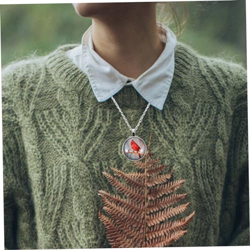iplusmile Retro Cardinal Vogel Anhänger Halskette Damen Pullover Schmuck Langlebige Legierung Einzigartiges Design Passend zu Kleid Mantel und Casual Styles iplusmile Retro Cardinal Vogel Anhänger Halskette Damen Pullover Schmuck Langlebige Legierung Einzigartiges Design Passend zu Kleid Mantel und Casual Styles von iplusmile