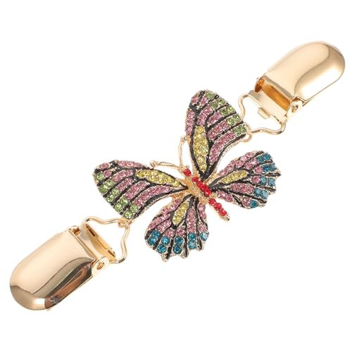 iplusmile Retro Schmetterling Brosche Strickjacken Clip aus Legiertem Material Dekorativer Schal und Pullover Clip für Damen Vielseitiges Kleidungszubehör für Party und Alltag von iplusmile