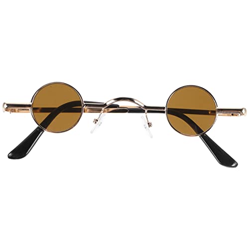 iplusmile Retro Steampunk Sonnenbrille Runde Partybrille mit Metallrahmen Vintage Unisex Eyewear für Alltag Cosplay und Geburtstag Leichter Sonnenschutz Modisches Accessoire iplusmile Retro Steampunk Sonnenbrille Runde Partybrille mit Metallrahmen Vintage Unisex Eyewear für Alltag Cosplay und Geburtstag Leichter Sonnenschutz Modisches Accessoire von iplusmile