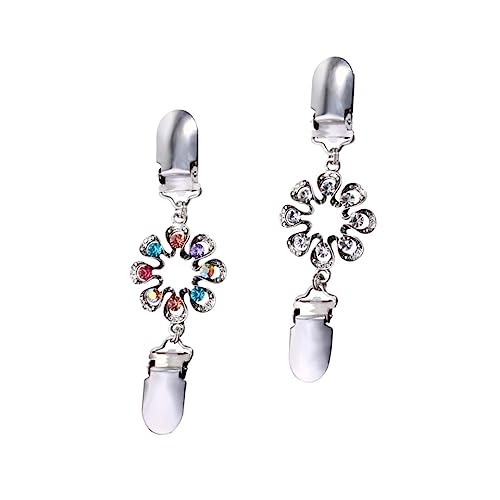 iplusmile Retro Sweater Clips Teilig aus Langlebiger Legierung mit Strassblumen Vielseitig für Cardigans Schals und Pullover Rostfrei und Modischer Verschluss für Damen von iplusmile