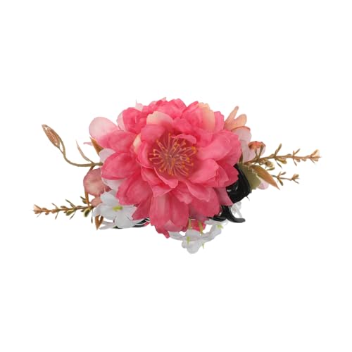 iplusmile Rosen Blumen Haarklammer mit Stabilem Griff Künstliche Blüte Eleganter Haarclip für Damen Vielseitiges Styling Zubehör für Alltag und Festliche Anlässe Valentine Hair Accessories von iplusmile