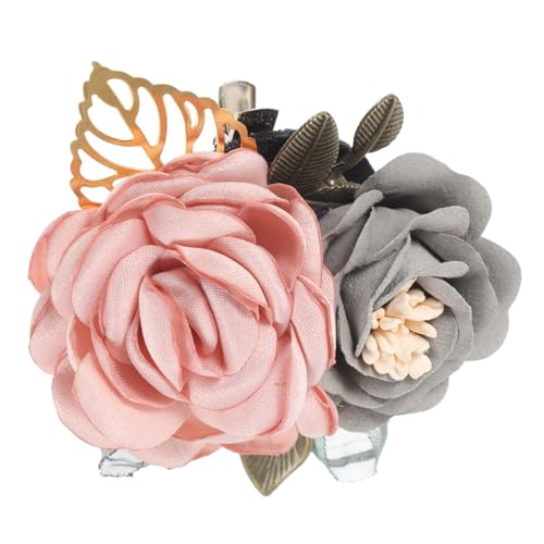 iplusmile Rosenbrosche Stoffblume Anstecknadel Brautschmuck Elegant Klassisch Hochzeitsdeko Accessoire von iplusmile