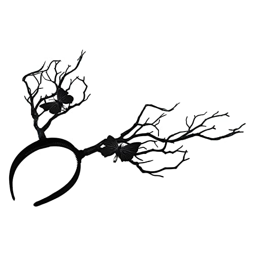 iplusmile Schwarzes Geweih Stirnband aus Langlebigem Silikon Astförmiges Haarband als Weihnachtsschmuck und Party Accessoire Geeignet für Cosplay Maskenbälle und Weihnachtsfeiern von iplusmile