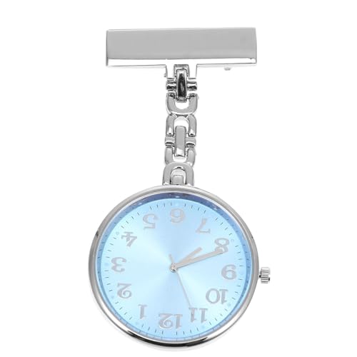 Pulsuhr Metall Schwesternuhr Taschenuhr Hängeuhr Ansteckuhr Großes Ziffernblatt Taschenuhr Ablesbare Uhr Für Ärzte Krankenschwestern - Blau Verbandsschere Mit Gravur von iplusmile