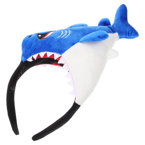 iplusmile Shark Headband Damen Haarreif Cartoon Haarschmuck für Karneval Halloween Party Festival Zubehör Bequem und Robust in Blau von iplusmile