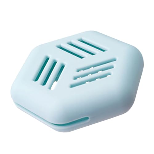 iplusmile Silikon Make Up Schwamm Aufbewahrungsbox Staubdicht Leicht Tragbar Reise Organizer Für Kosmetiksponges Mit Belüftung In Hellblau von iplusmile