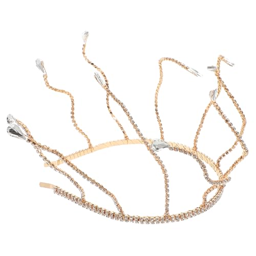 iplusmile Krone Für Frauen Handgefertigt Stirnband Mit Strass Kopfschmuck Für Braut Brautjungfern-haarband Hochzeits-accessoire Elegant Tiara Für Hochzeit von iplusmile