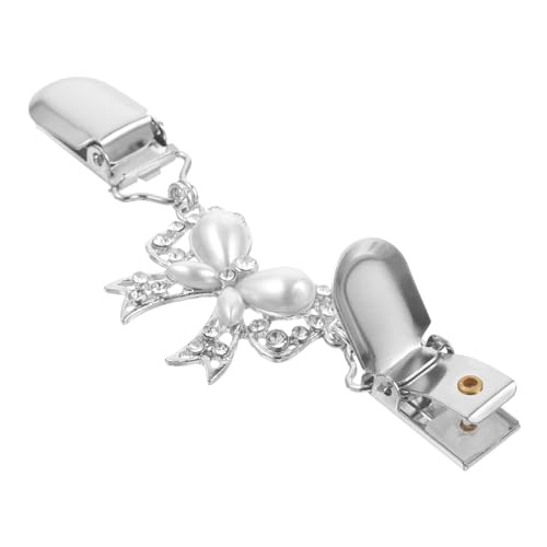 iplusmile Strickjackenclip Weiß Cardigan Verschluss Eleganter Schal und Pullover Clip für Damen Langlebiger Alloy Clasp Praktischer und Dekorativer Kleidungsklammer Modisches Accessoire von iplusmile